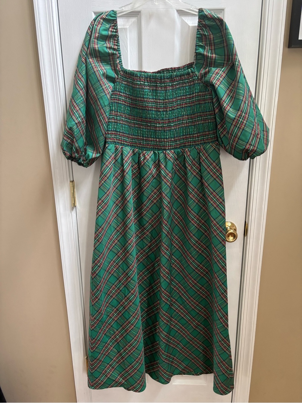INC International Concepts Plaid Midi Dress, Size L, NWT * NO BELT* - Picture 4 of 5